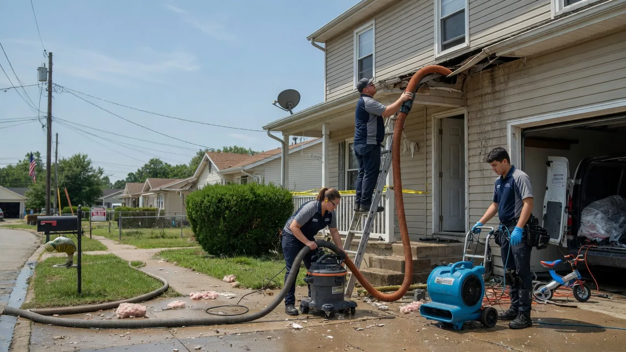 Water Damage Restoration in New Douglas, IL near me